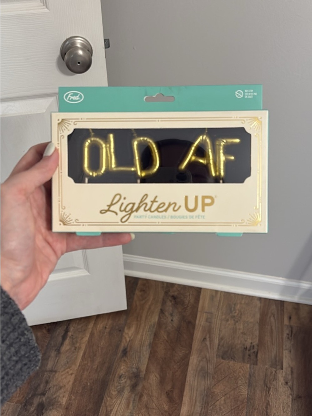 'Old AF' Gold Birthday Candles - Party Supply